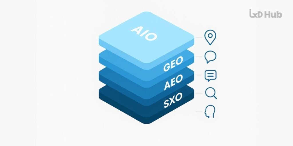 SEO, GEO, AIO, AEO & SXO_ The New Layers of Web Search You Need to Know in 2026