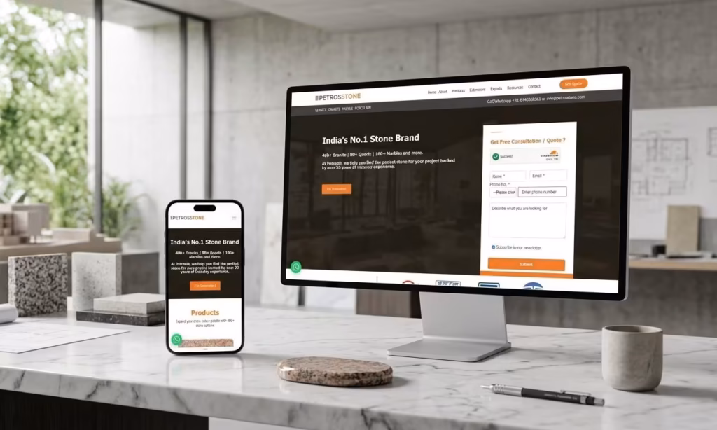 Petros Server Website Mockup